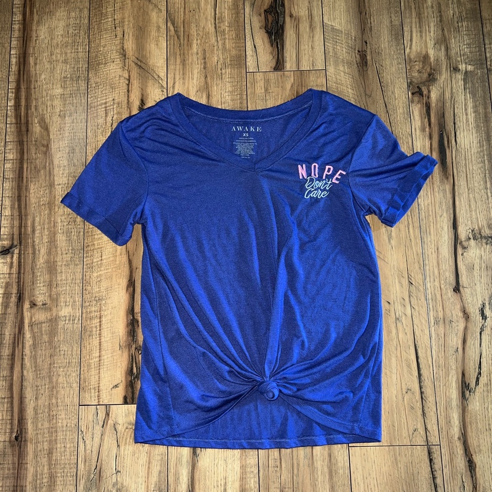 blue t-shirt